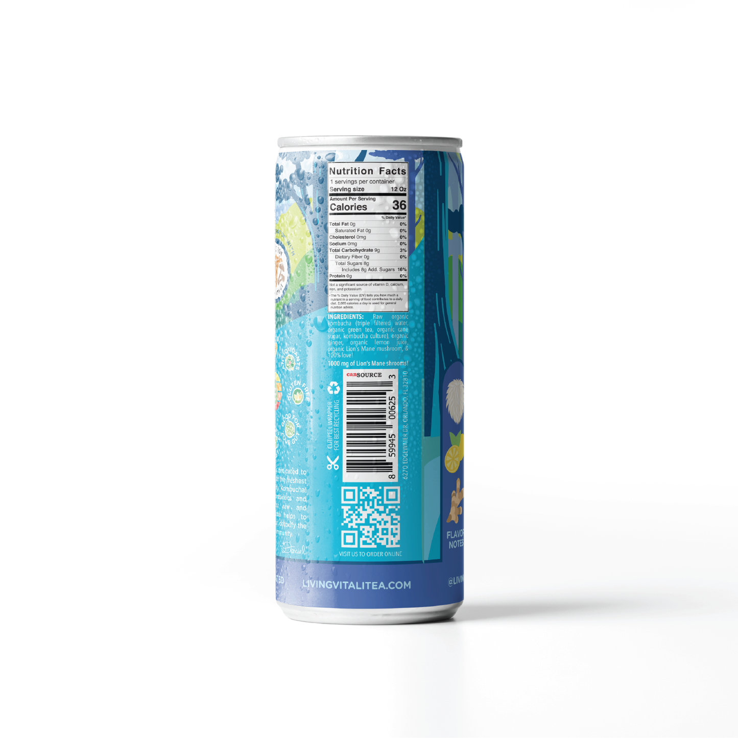 Lemon's Mane Kombucha (12 Pack)